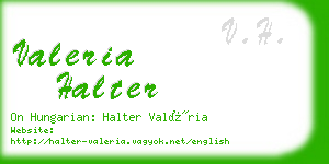 valeria halter business card